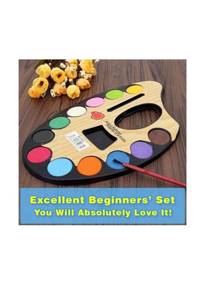 Generic Multicolor Watercolor Set + Art Paint Brush - Medium Size - 14*22  - Image 5