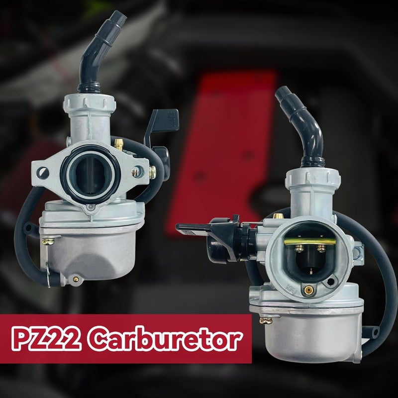 SUGOOE PZ22 Carburetor 22mm Carb Air Filter Kit with 38mm Air Filter Cleaner Intake Pipe Kit for 110cc 125cc SSR CRF50 Pit Dirt Bike Sunl Roketa ThumpStar Taotao Pit Bike ATV - Image 3