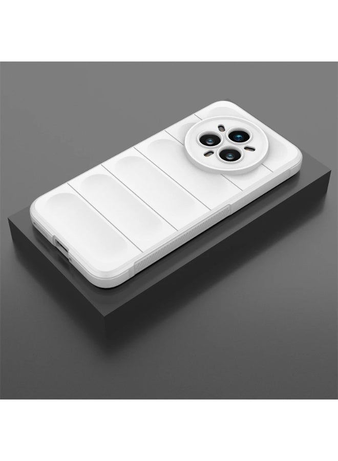 Premium Protection Back Silicone Case Compatible with Realme 14 Pro Plus 5G Magic Shield Shockproof Case with Camera Protection (White) - Image 2