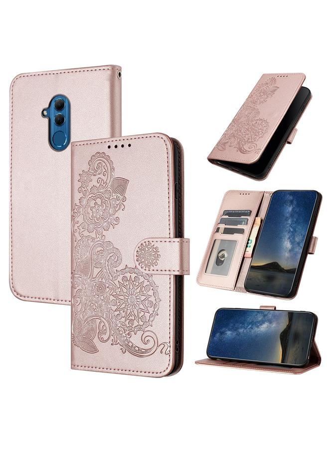 S-TOP Case For Huawei Mate 20 Lite Datura Flower Embossed Flip Leather Phone Case - Image 1