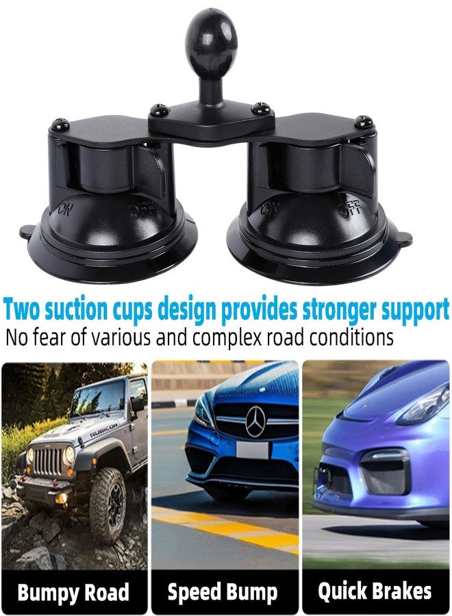 FPN iPad Pro 12.9 Inch Tablet Mount with Dual Suction Cup Base for Car Windshield, Aluminum Arm Heavy Duty, Tablet Suction Holder for Window, Compatible with 6.5-12.9" Tablets - Image 4