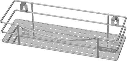 Kinglet Stainless Steel Storage Rack Shelf Kitchen Rack Single Stainless Steel Wall Shelf Number of Shelves 1 Steel Steel Wall Shelf Number of Shelves 1 Silver