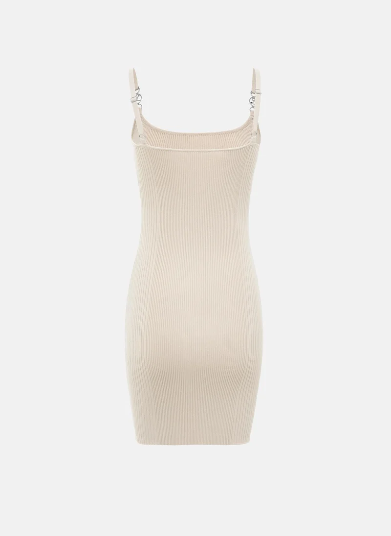 Lichi  Jersey mini dress with strap decor for Women | Best Price UAE