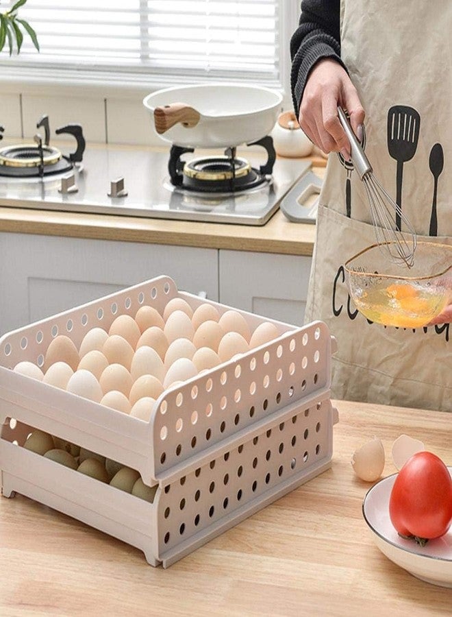 Cpixen Portable 20-Grid Egg Storage Box - Durable Plastic Egg Tray Container for Refrigerator - Fresh Egg Organizer for Kitchen - Stackable & Space-Saving Egg Carrier for Home or Travel - Image 2