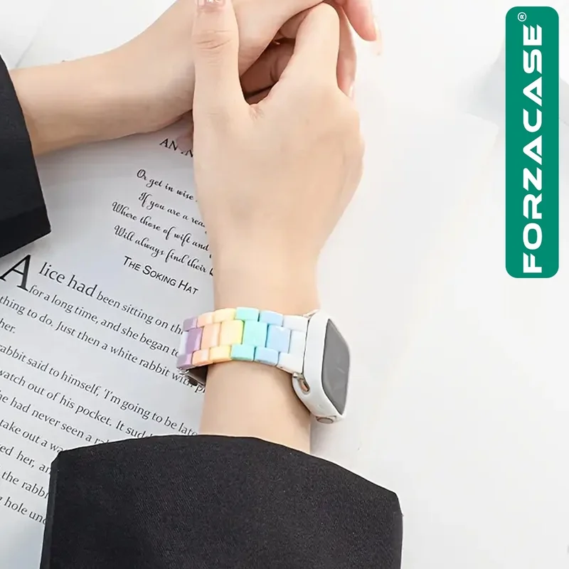 Forzacase Colorful Link Strap for Apple Watch 9 41MM - FC688