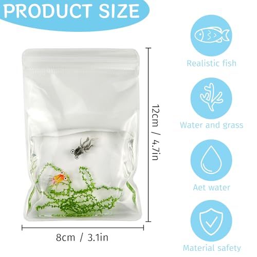 Gytera Simulated Goldfish Squeeze Fidget Toys for Adults Cute Squishies Fish Sensory Toys for Autism Stress Relief Squeeze Toys Birthday Gift - Image 5