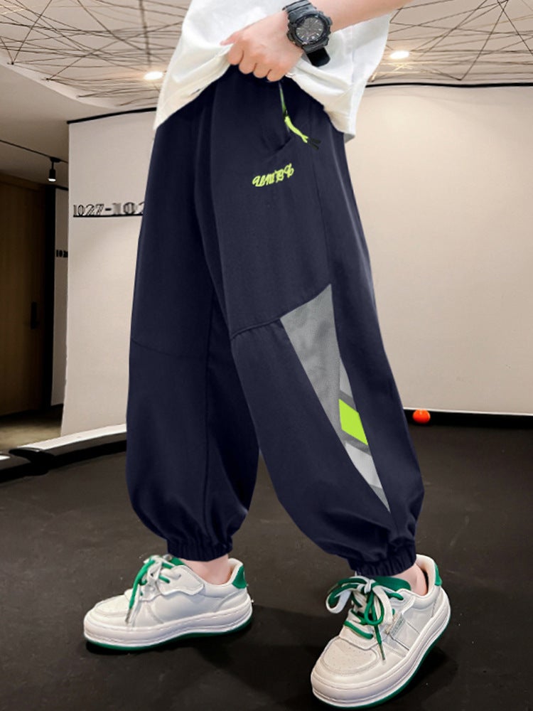 Boys' Pants Summer Thin Quick-Drying Trousers Children'S Ice Silk Anti-Mosquito Pants Large Children'S Casual Pants Trendy - Image 2