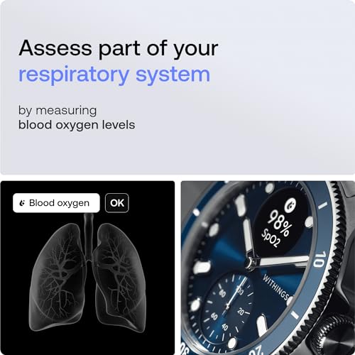 Withings ScanWatch Nova, Heart Health Hybrid Smartwatch for Men & Women - ECG, with SPO2, Temperature Monitoring, Sleep, Respiratory Health, Cycle Monitoring, 30-Day Battery Life, iOS & Android, Blue - Image 5