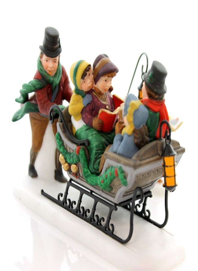 Department 56 Dickens A Christmas Carol Caroling with Crachit Family 56.58396 Porcelain, Village Accessory - Image 4