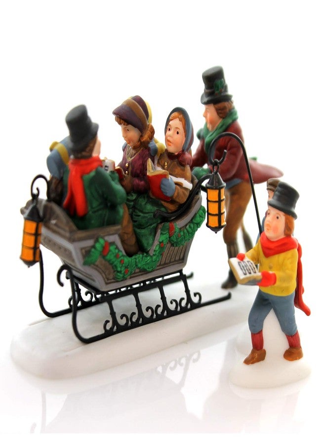Department 56 Dickens A Christmas Carol Caroling with Crachit Family 56.58396 Porcelain, Village Accessory - Image 1