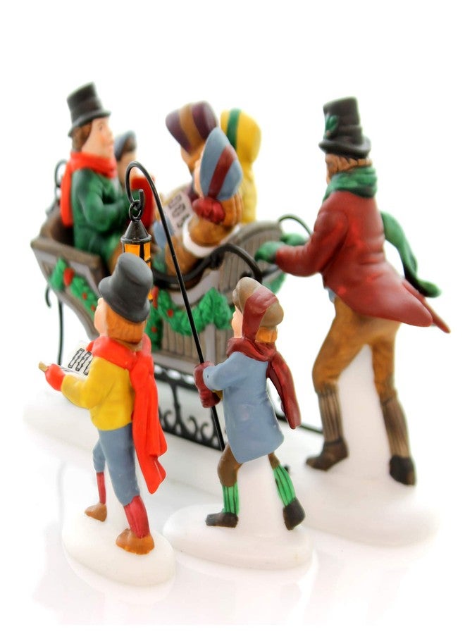 Department 56 Dickens A Christmas Carol Caroling with Crachit Family 56.58396 Porcelain, Village Accessory - Image 2