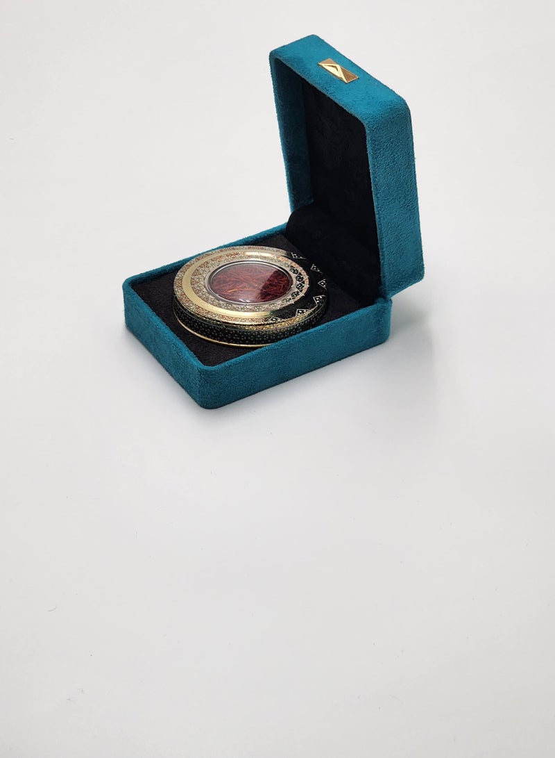Salman Saffron - Premium Quality Super Negin Saffron 1 Gm Canister in Velvet Gift Box - Small - Image 4