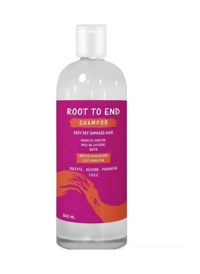 ROOT TO END - Shampoo for Dry and Damaged Hair 500ML - Image 1