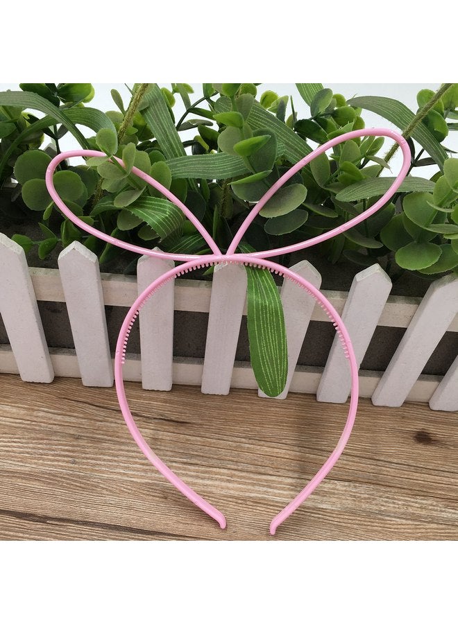 XIMA 12pcs Plastic Girls Headbands with Bunny Ears, Bows, and Party Hair Accessory (SP-Rabbit Ear) - Image 3