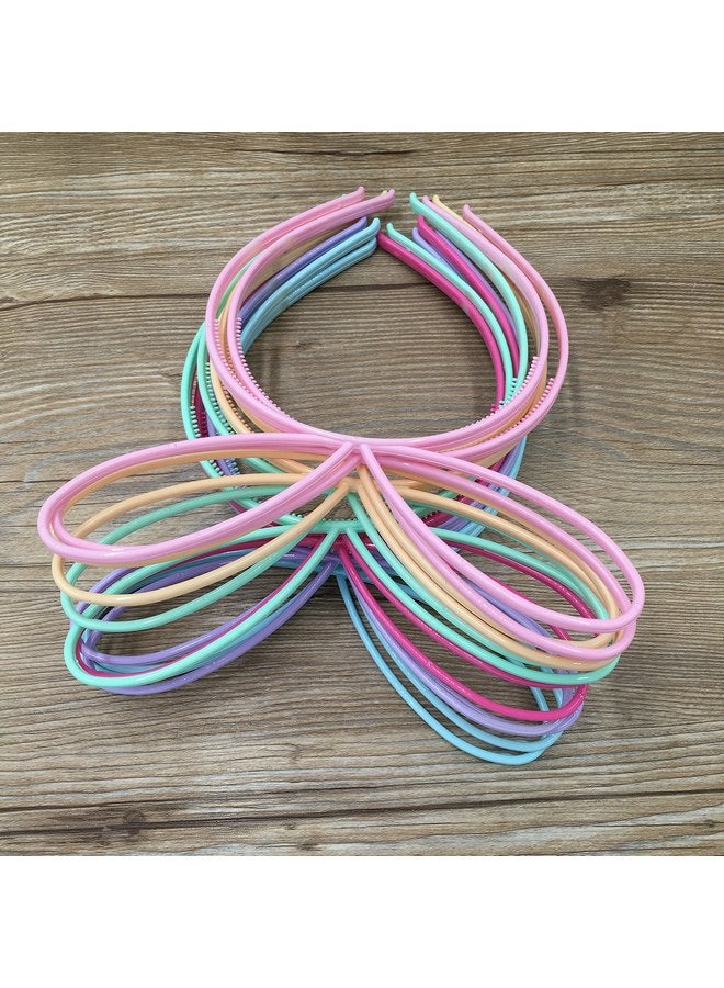 XIMA 12pcs Plastic Girls Headbands with Bunny Ears, Bows, and Party Hair Accessory (SP-Rabbit Ear) - Image 2