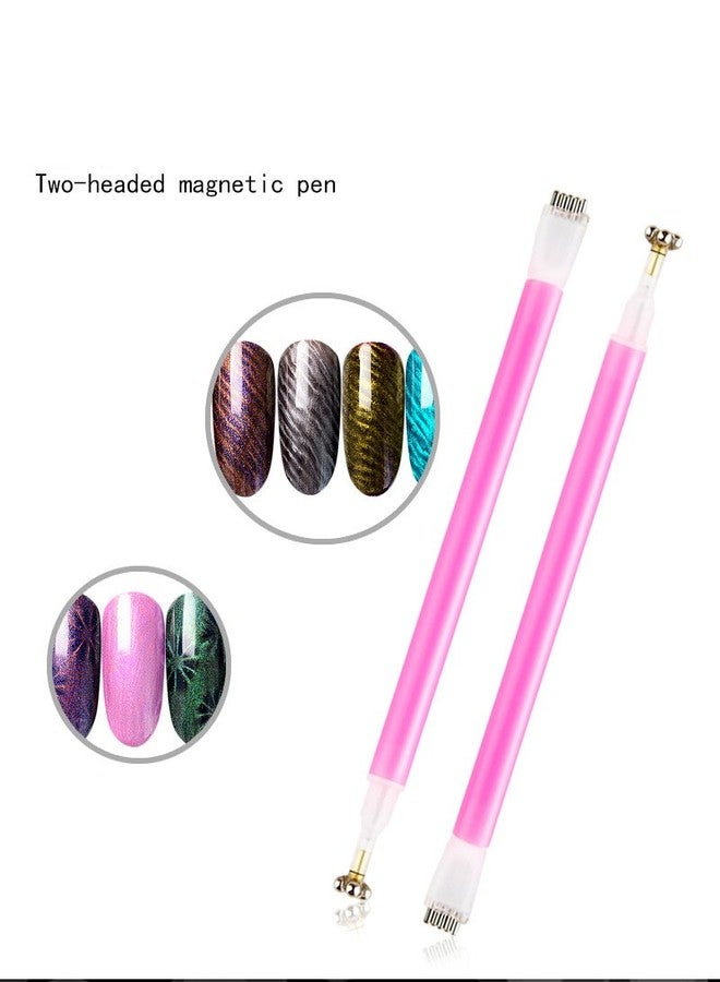 Minejin 3D Nail Art Cat Eye Gel Magnet Stick Manicure Magnetic Pen Tools 5Pcs - Image 3
