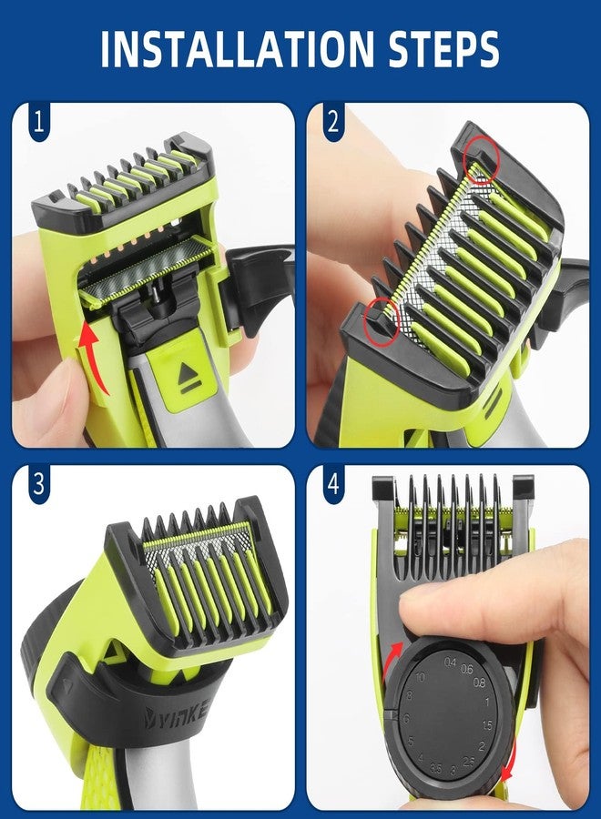 Much Hotter 14-in-1 Adjustable Guards Comb, Attachment for Hybrid Electric Trimmer QP2520 QP2530 QP2620 QP2630, from 0.4 to 10mm Precision Length, with Body Comb and Skin Guard - Image 5
