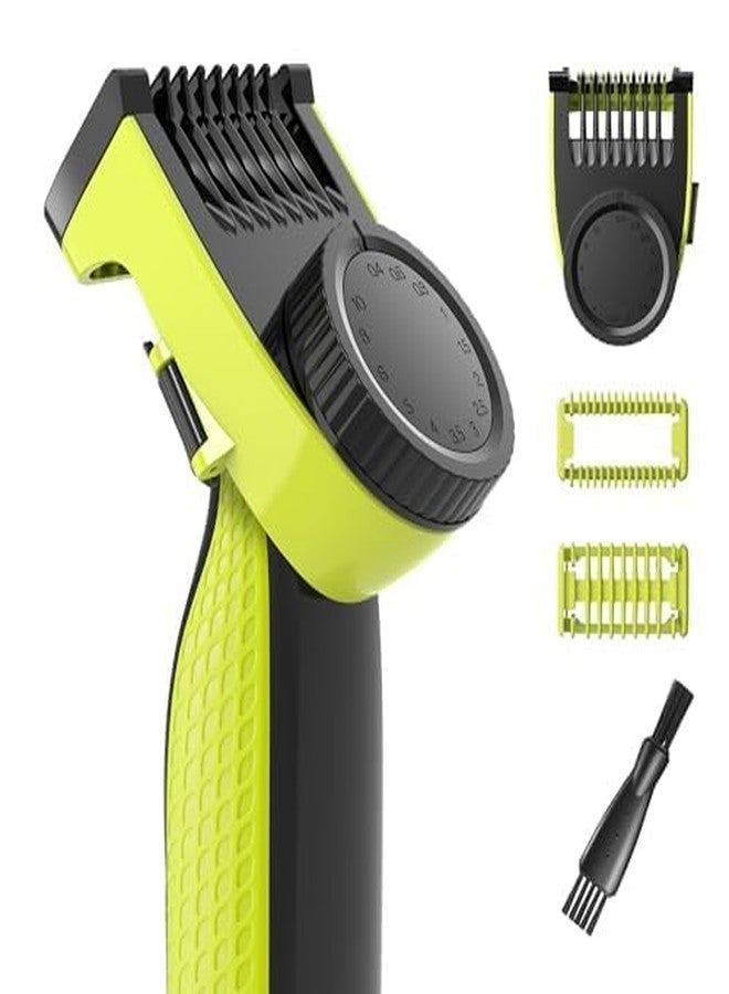 Much Hotter 14-in-1 Adjustable Guards Comb, Attachment for Hybrid Electric Trimmer QP2520 QP2530 QP2620 QP2630, from 0.4 to 10mm Precision Length, with Body Comb and Skin Guard - Image 1