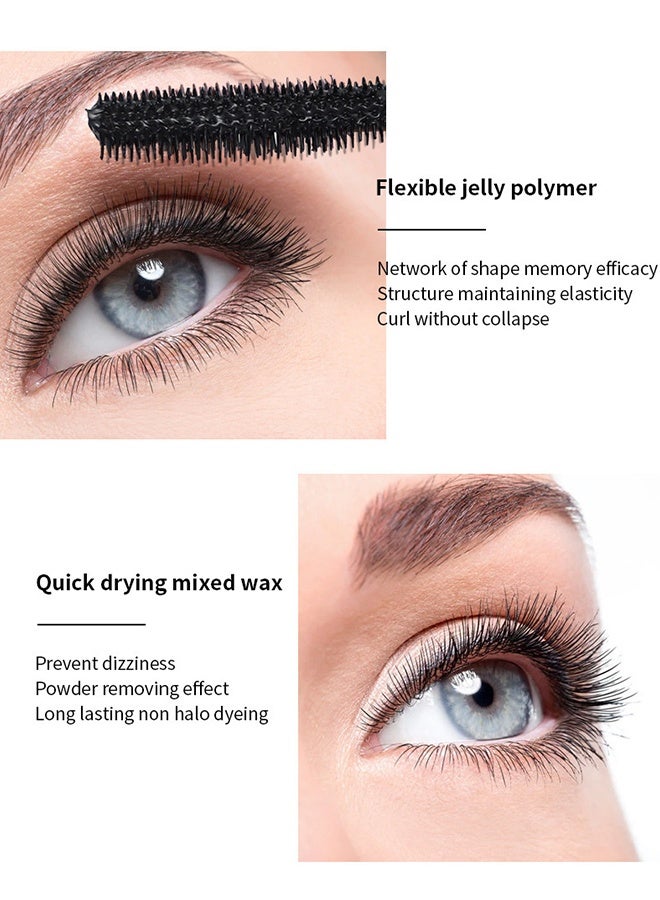 SHEDOES Large Capacity Mascara, Quick Drying, Water-Resistant Sweat-Proof, Easy-to-Remove Mascara Black - 10ML  - Image 5