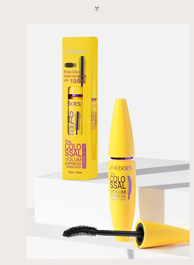 SHEDOES Large Capacity Mascara, Quick Drying, Water-Resistant Sweat-Proof, Easy-to-Remove Mascara Black - 10ML  - Image 3