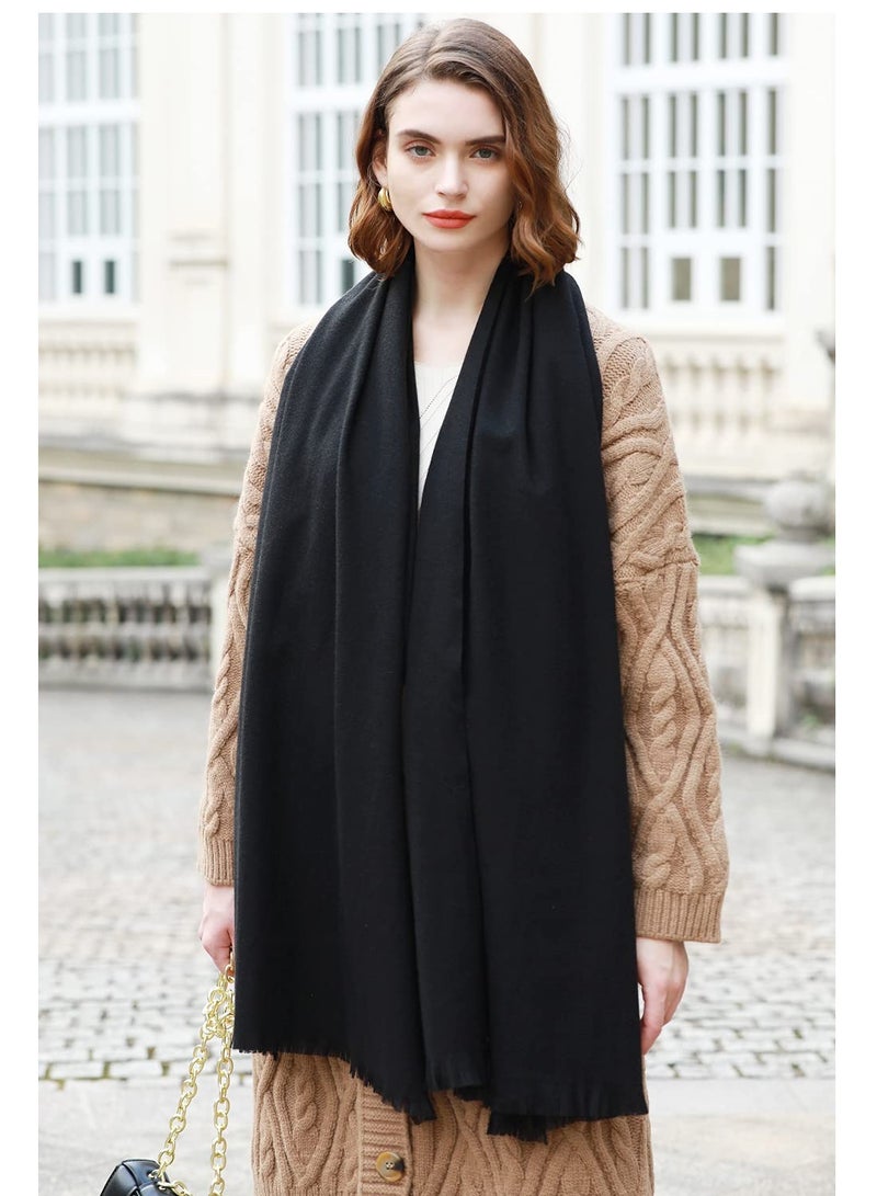 Pashmina Shawl Wraps for Women, Wraps Scarf in Solid Colors, Large Winter Scarves Soft Shawls and Wraps for Evening Dresses - Image 3