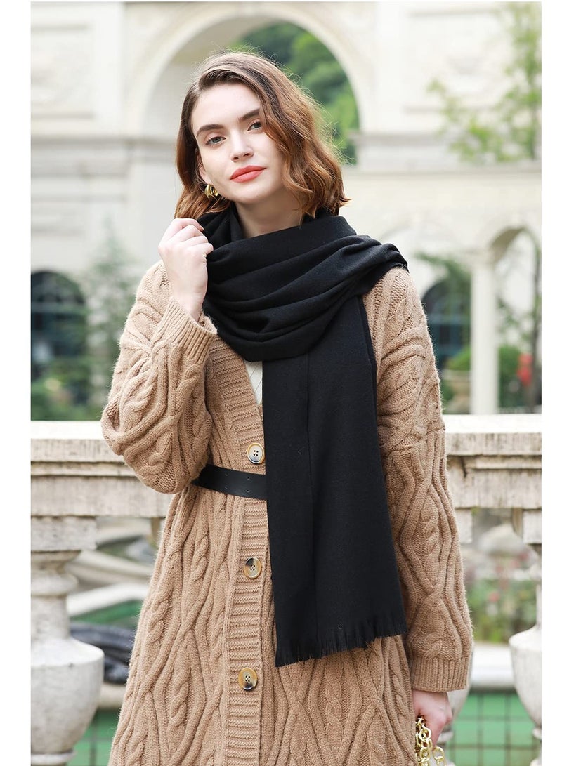 Pashmina Shawl Wraps for Women, Wraps Scarf in Solid Colors, Large Winter Scarves Soft Shawls and Wraps for Evening Dresses - Image 4