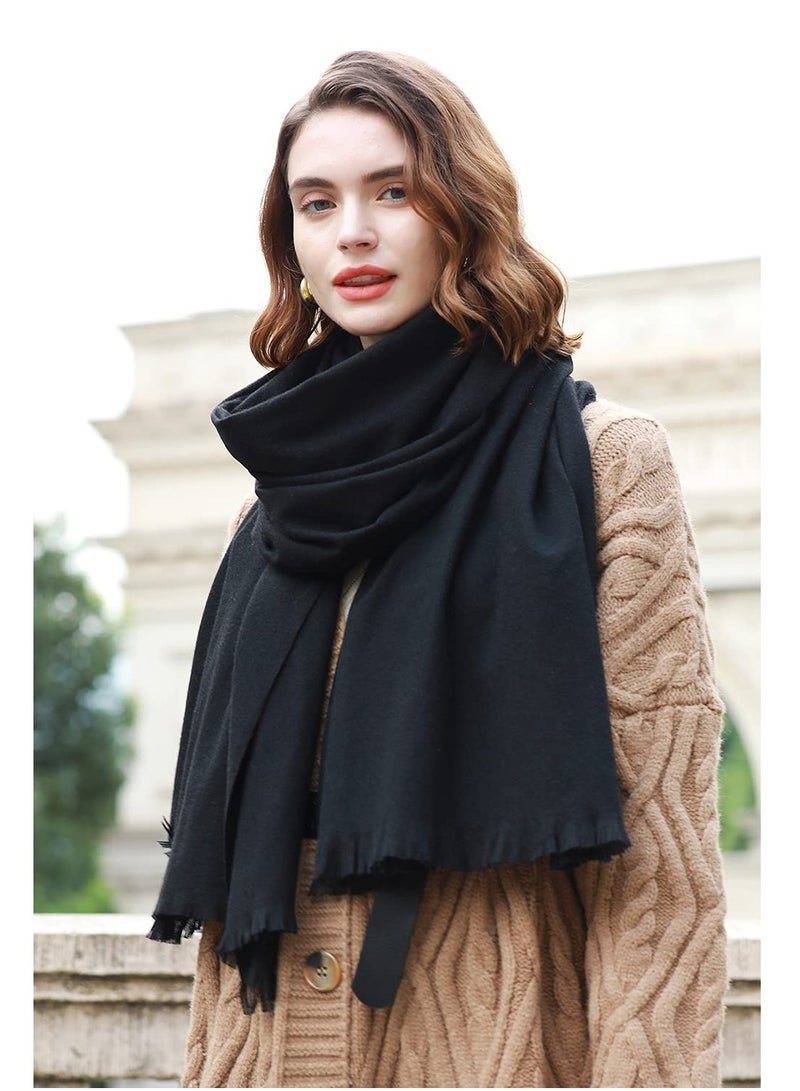 Pashmina Shawl Wraps for Women, Wraps Scarf in Solid Colors, Large Winter Scarves Soft Shawls and Wraps for Evening Dresses - Image 5