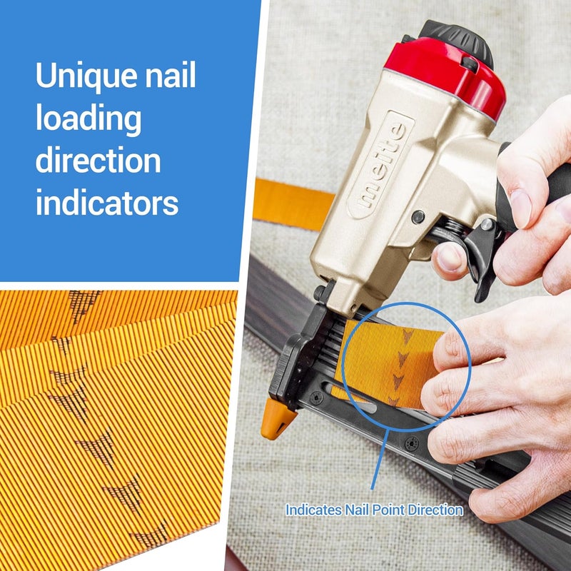 Meite 23 Gauge Pin Nails, 1-3/8-Inch Micro Headless Pins for Pin Nailer - Galvanized Pins Nails for Nail Gun, Ideal for Fine Woodworking and Trim Work (10,000 Counts) - Image 5