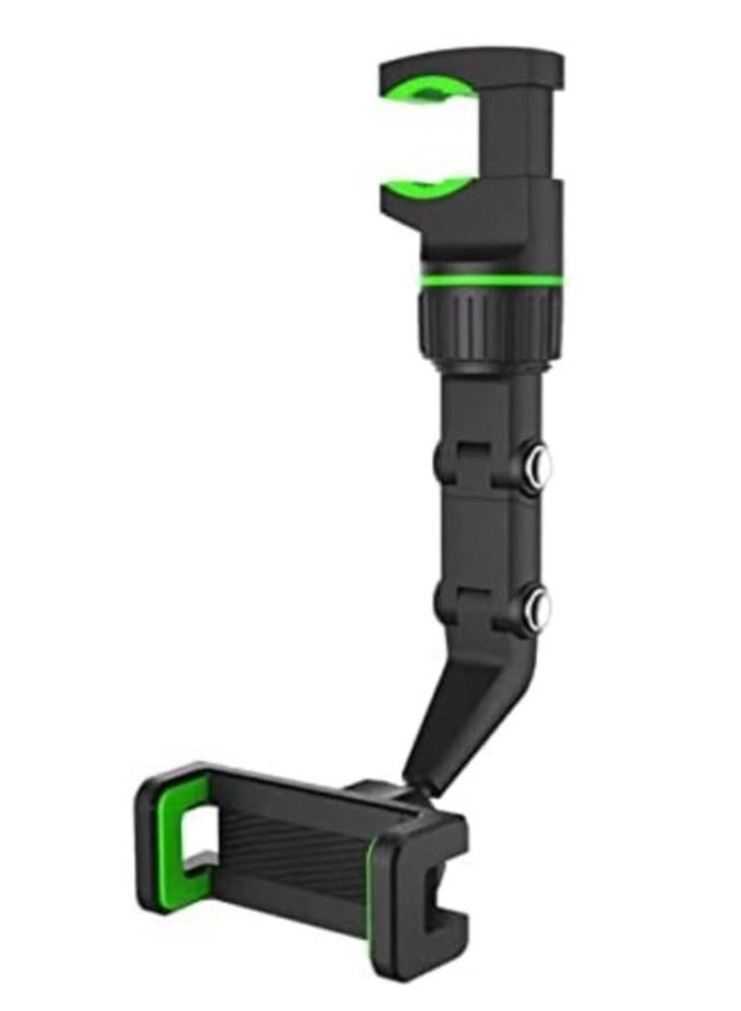 ELTRAZONE Car Phone Holder Mount, 360 Degrees Rotate Adjustable Suspension Mount Phone Holder, Multi-Function Rearview Mirror Cell Phone Holder for All Mobile Phones - Image 1