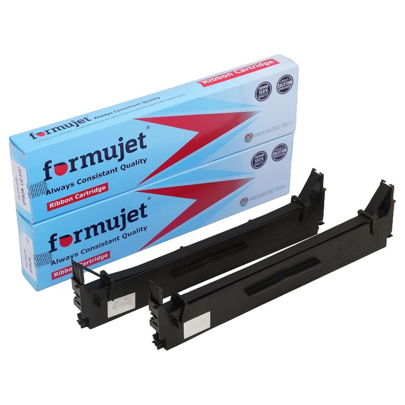 Formujet LX 310 / LQ 310 Compatible Cartridge for USE in EPSON LX 310, LQ 310 DOT Matrix Printers Set of 2 Pcs - Image 1