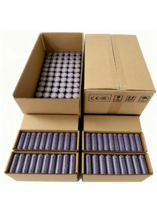 robotgcc 18650 Flat-Top Li-ion Battery 3.7 V 1200 mAh | Lab-Verified True Capacity | Ideal for Research and Long-Term Engineering Projects (50 Pack) - Image 1