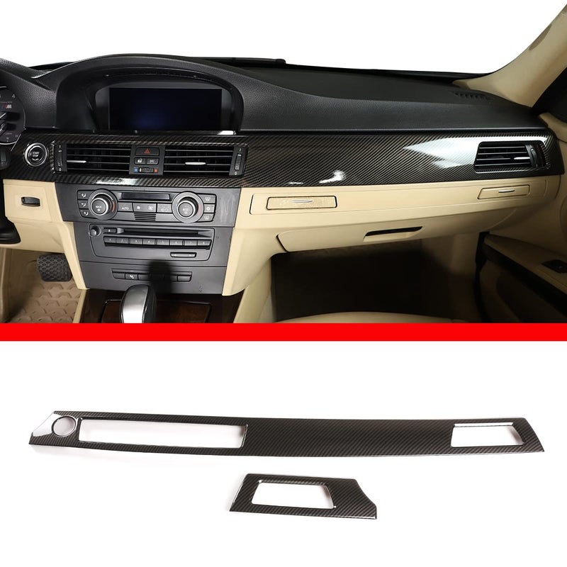 Car Interior Door Panel Trim For BMW 3 Series E90 E92 E93 20052012 Car Accessories ABS 2PCS Carbon Fiber Style