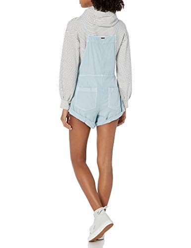Billabong Women's Wild Pursuit Woven Overall Shorts, Chambray, S - Image 2