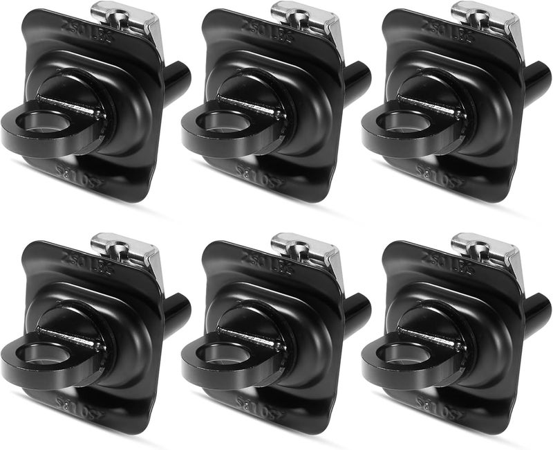 AUTOBABA 6PCS 23146899 Truck Bed Tie Down Anchors Compatible with 2014-2025 Chevy Silverado GMC Sierra 2015-2025 Chevy Colorado GMC Canyon Truck Bed Tie Downs Replacement Accessories - Image 1