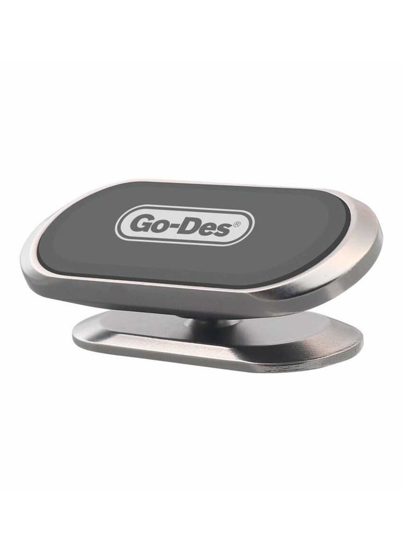 GO-DES 360 Degree Adjustable Magnetic Universal Phone Holder Dashboard Mount Magnetic Phone Holder For Car Dashboard 360 Rotation Hands Free Car Phone Holder Mount  - Image 2