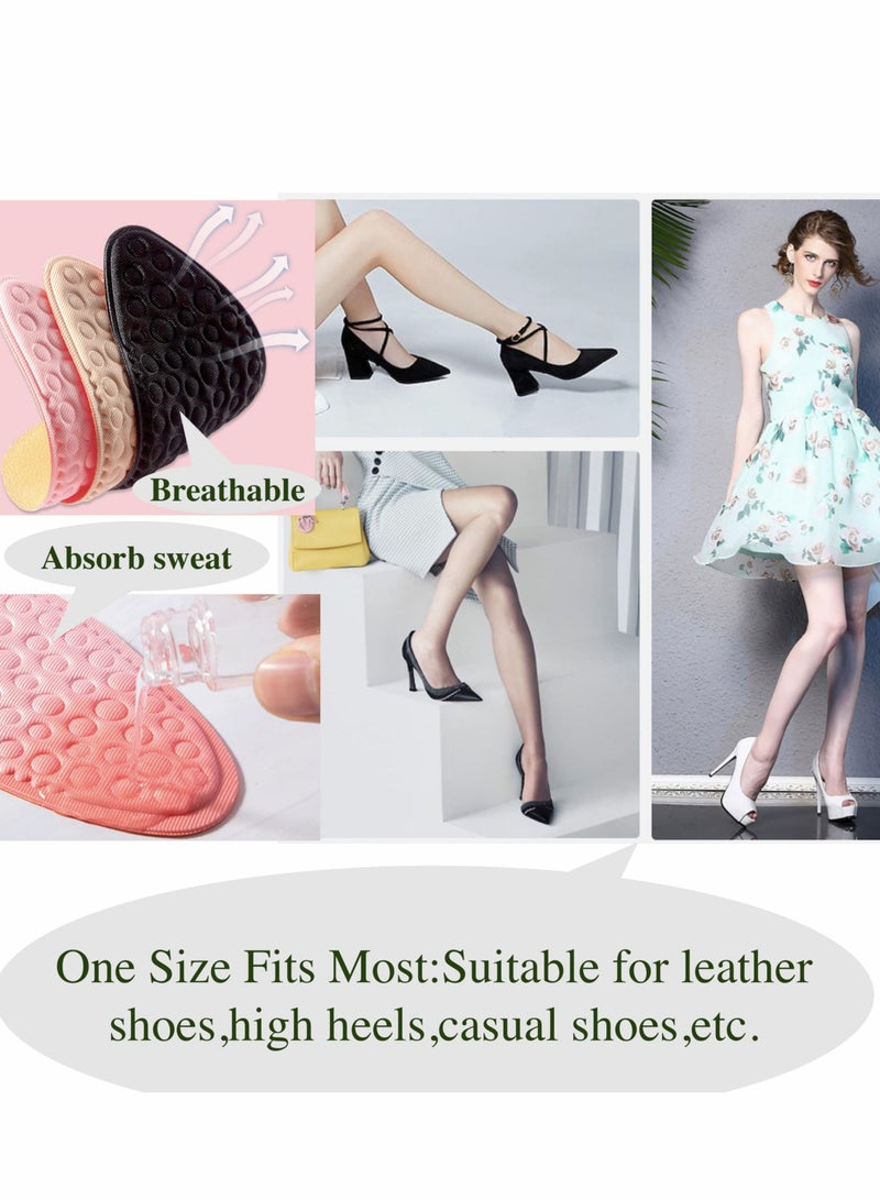 SYOSI Metatarsal Pads for Women, Anti-Sliding Pads for Open Toe Shoes, Ball of Foot Cushions, Shoe Filler,All Day Pain Relief and Comfort, Reduce Foot Slip, 6 Pairs Ball of Foot Cushions  - Image 4