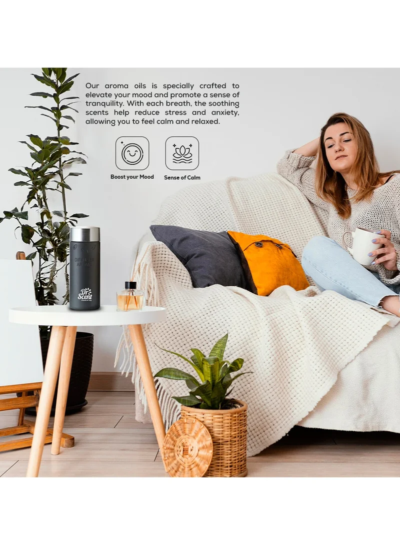 Dr Scent Dr Scent Diffuser Aroma Oil - Made with Organic Ingredients | Ideal for Offices, Homes, Hotels & Spas - TURKISH COFFEE 170 ml
