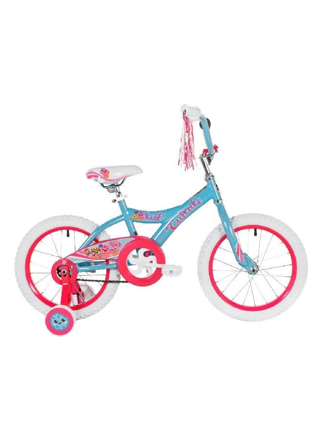 كينت دراجة رياضية عالية الأداء بتصميم البنات وباللونين الوردي والأزرق، وبحجم 16 إنش 61609 - Image 1