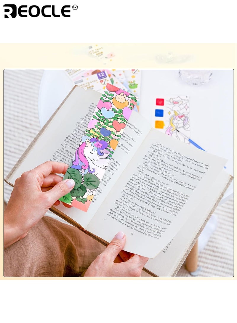 REOCLE 4PCS Kid's Magic Water Coloring Books for Kids Reusable Painting Books with Paints and Brushes Creative Art Activities for Boys and Girls Ages 5-8 Perfect Gift for Birthday Party Favors - Image 4