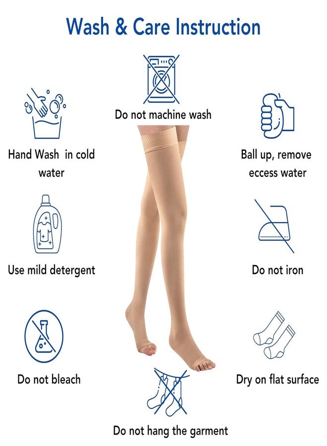 Kudize Varicose Vein Stocking Compression Thigh Length (Medium) - Image 5