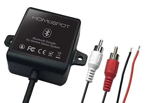HomeSpot Bluetooth Marine Receiver Adapter Waterproof by HomeSpot Stereo Head Units for Marine Yacht, Boats Vehicles Cars, Motorcycles, ATV, Bath (Built-in with Ground Noise Isolator) - Image 2