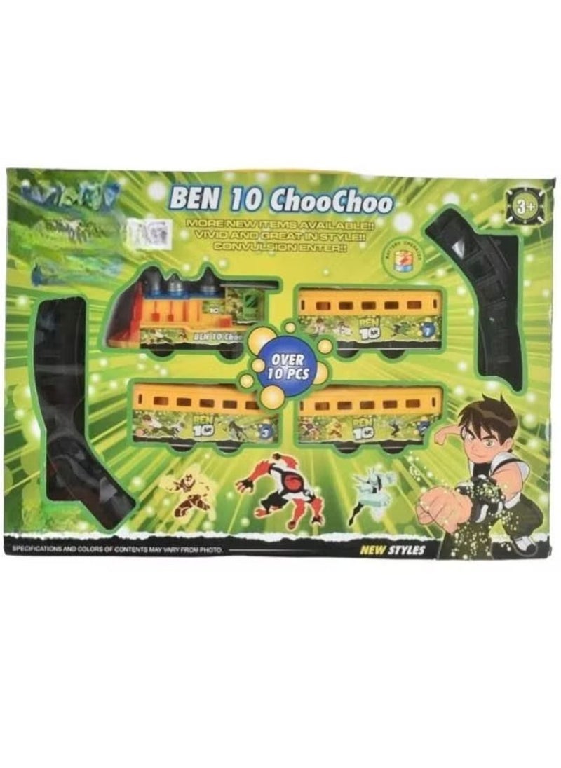 BEN 10 - Ben 10 S9719 Battery Operated Train Toy Set with Tracks - Image 1