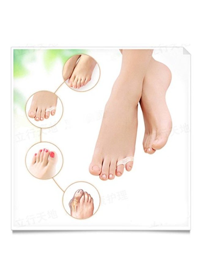 Alexvyan 1 Pair Double Hole Universal Size Silicone Gel Bunion Foot Fingers Separator 1 Pair Orthopedic Protector Valgus Guard Finger Separator For Women Men Boy Girl (Index Finger Seperator) - Image 4