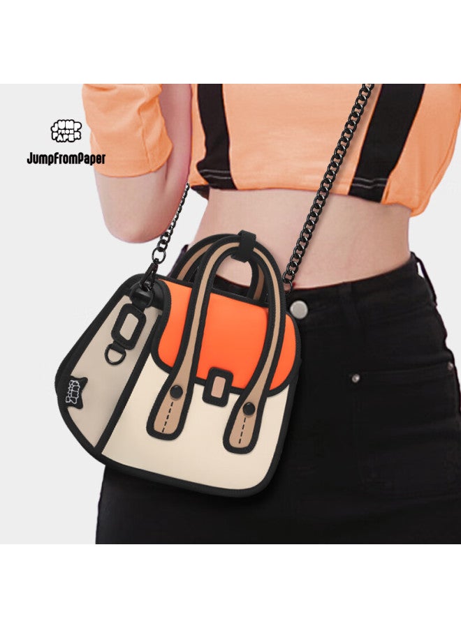 Jumpfrompaper [new Year Gift] Owl Bag Mini Style, Anime Crossbody Shoulder Bag Gift, Caramel Orange - Image 1