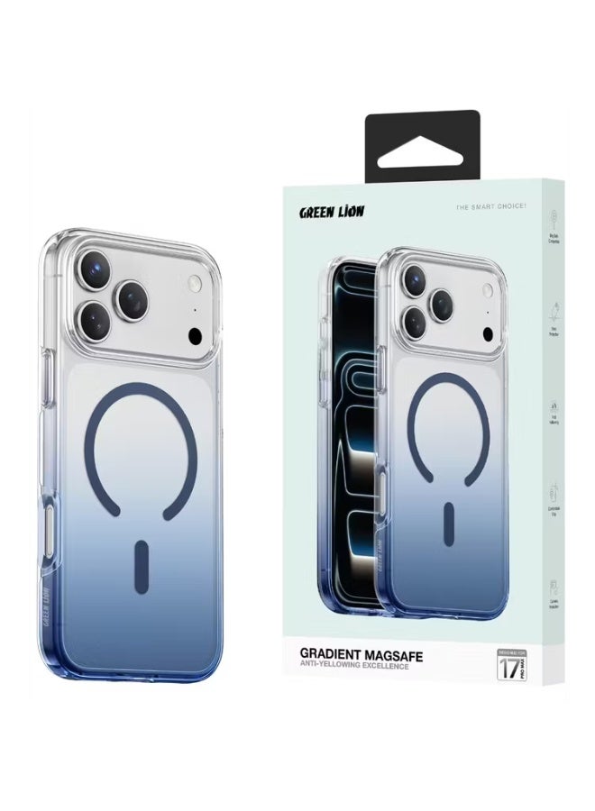 جرين ليون جراب ماج سيف متدرج اللون لهاتف iPhone 17 Pro Max مع قفل مغناطيسي قوي / متوافق مع ماج سيف / طبقة مضادة للأكسدة / مقاوم للخدش - أزرق - Image 2