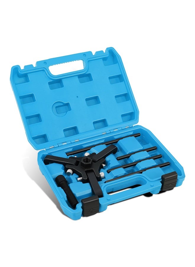 DEFAONS 6PCS Harmonic Balancer Puller Kit – Heavy Duty Crankshaft Pulley Removal Tool Set with Storage Case, All-Steel Construction, Black Oxide Finish, Ideal for Cars, SUVs, Trucks, and Automotive Repairs - 4880 - Image 2