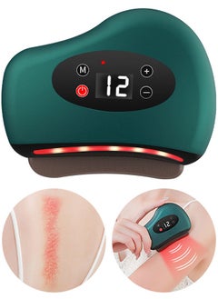 Rechargeable Electric Gua Sha Massager Scraping Tool with 12-Level Vibration for Face Sculpting Anti-Aging Neck Back Full Body Relaxation Puffiness Reduction