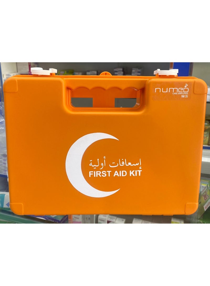 مرقمة صندوق الإسعافات الأولية باللون البرتقالي مع الدواء - Image 1