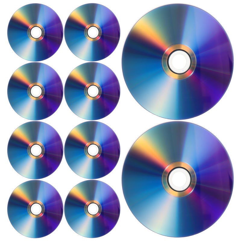 25 قرص DVD فارغ: أقراص DVD-R قابلة للكتابة - أقراص عالية السعة - وسائط قابلة للتسجيل والطباعة لتخزين الفيديو والنسخ الاحتياطي للصور على الكمبيوتر - Image 1