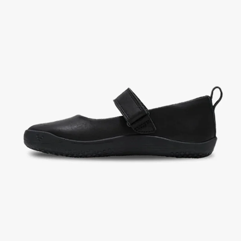 Vivobarefoot Kids Wyn School Preschool Casual Everyday Shoe Obsidian